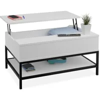Relaxdays Relaxdays, Couchtisch + Beistelltisch, Aila (86.5 x 90