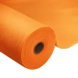 Tischdeckenrolle,Orange,1 x 25m,1 Rolle Tischdecke,Einweg Vlies Stoffähnlich,ideal für Jede Party,Hochzeit,Geburtstagsfeier,Gastronomie,Größe und Farbe nach Wahl