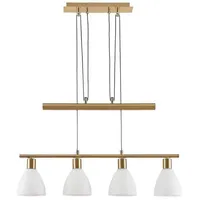 LINDBY Simeon 3-flg. 72,5 cm Glas gold