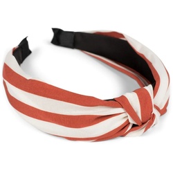 styleBREAKER Haarband, 1-tlg., Haarreif mit Streifen Muster orange|weiß