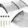 OEM Vordach 150 x 100 cm transparent