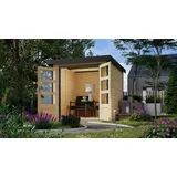 Karibu Hollywood 2,14 x 2,18 m Natur