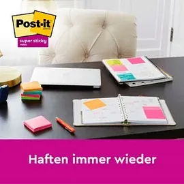 Post-it Super Sticky Notes Soulful Collection farbsortiert, 90 Blatt