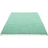 THEKO Teppich Happy Cotton«, rechteckig, Handweb Teppich, Flachgewebe, reine Baumwolle handgewebt, mit Fransen, 33961269-2 mint 5 mm