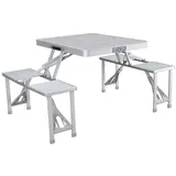 marbueno summer Campingtisch Set Faltbar Grau