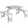 marbueno summer Campingtisch Set Faltbar Grau