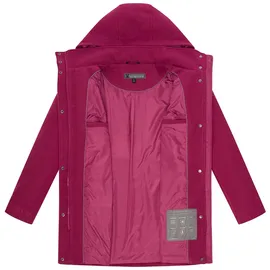 Marikoo Damen, Übergangsmantel (XS-3XL) - Eleganter Mantel mit Taillengürtel und Oversized Hood Kapuze