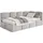 Selsey Jugendbett Cloudy 120 x 200 cm Kiefer Textil Hellgrau