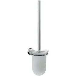 Emco Bad rondo 2 Bürstengarnitur Glasteil satiniert, Stiel chrom, chrom