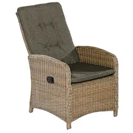Merxx Atrani Garten-Essgruppe 7-tlg. Tisch 70 x 105 x 64 cm beige inkl. Auflagen