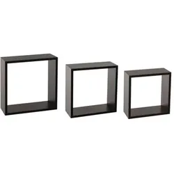 FIVE 3 Wandregale in Schwarz