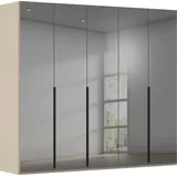 Rauch Drehtürenschrank Montclar 251 x 223 x 60 cm Schwarz/Grauspiegel