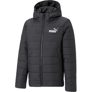 Puma Jungen ESS Hooded Padded Jacket Wattierte Jacke, Schwarz, 110