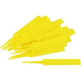 Meister Craft Meister Pflanzenschilder - Praktisches Set mit 20 Stück - 90 x 17 mm Beschriftungsfläche - Witterungsbeständiges Material - gelb / Pflanzensteckschilder / Kräuterschilder / 9970300