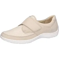 Waldläufer HENNI-Soft Klettschuh Komfortschuh, Freizeitschuh mit Textil-Stretch, H-Weite beige 36 EU (3,5 UK)