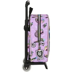 Schulrucksack mit Rädern Monster High Best Boos Lila - Flexibler Schulbegleiter für Kinder