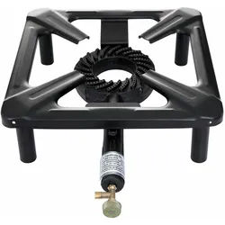 All'Grill Kompakter Hockerkocher 30x30x14 cm für Camping und Freizeit - Leistung 4 kW, ohne Zündsicherung