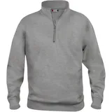 Clique Basic 1/2-Zip Sweatshirt Herren 95 - grau meliert S
