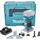 Makita DRT 52 Y1J Akku Kantenfräse 18 V 6 mm Brushless + 1x Akku 1,5 Ah + Makpac - ohne Ladegerät