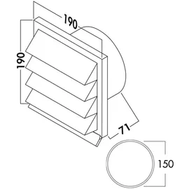 Naber Compair flow 150 Außenjalousie weiß