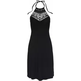 LASCANA Neckholderkleid Sommerkleid Schwarz 34