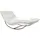 W.Schillig Relaxliege daily dreams Leder 75 x 85 x 169 cm Weiß mit Kissen
