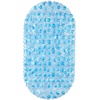 Badewannenmatte 68 x 35,5 cm, waschbar, rutschfeste Badewanneneinlage, mit Saugnäpfen, blau