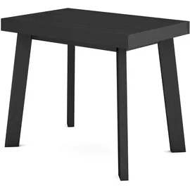 SKRAUT HOME Ausziehtisch 222 x 73 x 90 cm schwarz
