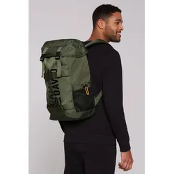 Cityrucksack CAMP DAVID, grün (khaki), Kunstfaser, Rucksäcke