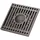 yyv Quadratischer Duschablauf 10 x 10 cm Bodenablauf