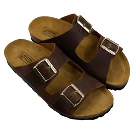 CAMEL ACTIVE Damen Leder Pantolette mit Korkfußbett Braun, 41