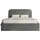 Selsey Polsterbett 140x200 mit Bettkasten, Bouclé, dunkelgrau -