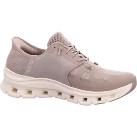 SKECHERS Glide-Step Pro Taupe Mesh / Silver Trim 37