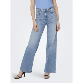 Only ONLMADISON BLUSH HW Wide DNM CRO371 NOOS Blue/Light Blue Denim L(40)/32