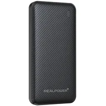 Realpower PB-10000 Plus,10.000 mAh,20W,2x USB-A,1xUSB-C blac