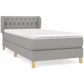 vidaXL Boxspringbett 100 x 200 cm Hellgrau