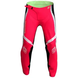 Troy Lee Designs Se Pro Stripes Jugendhose Neonrot/Schwarz - 28