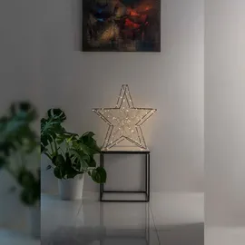 Konstsmide LED Metallstern, schwarz,