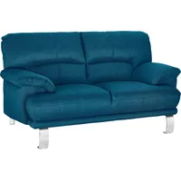 2-Sitzer TRENDMANUFAKTUR "Cecilia II, mit italienischem Design, tollen Details", blau (petrol), B:162cm H:87cm T:89cm, Struktur fein (100% Polyester);Microfaser Vintage (100% Polyester);Struktur (100% Polyester), Sofas, und tollem Sitzkomfort