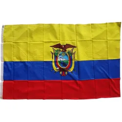 Flagge Ecuador 90 x 150 cm Fahne mit 2 Ösen 100g/m2 Stoffgewicht Hissflagge Hissfahne