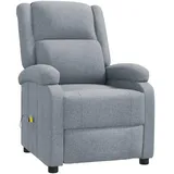 vidaXL Massagesessel Tekha Polyester 93 x 98 x 93 cm Grau mit Fernbedienung