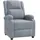 vidaXL Massagesessel Tekha Polyester 93 x 98 x 93 cm Grau mit Fernbedienung