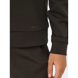 ONLY PLAY Kapuzensweatshirt ONPLOUNGE LS HOOD SWEAT - NOOS Braun XS (34)