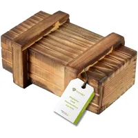 GADGET HERO Geschenkbox Holz klein - magische Geldgeschenkbox aus Holz - Puzzlebox für Geschenk - IQ Knobelspiel - Rätselbox mit Geheimfach - Mystery Box - Geld Geschenk aus Holz - Rätselbox