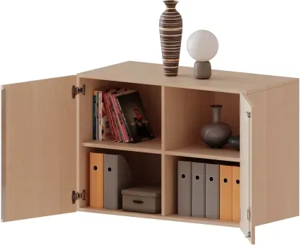 Aufsatzschrank für ErgoTray Serie, 2 Ordnerhöhen - Serie evo180