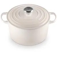 Le Creuset Signature Bräter rund hoch 24 cm meringue