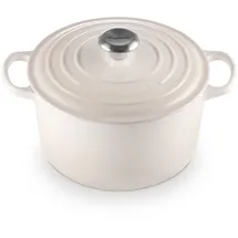 Le Creuset Signature Bräter rund hoch 24 cm meringue
