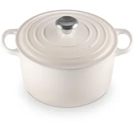 Le Creuset Signature Bräter rund hoch 24 cm meringue