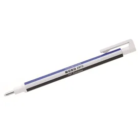 Tombow Radierminenhalter Mono zero runde Spitze 2,3 mm nachfüllbar weiß/blau/schwarz Packung mit 5 Stück