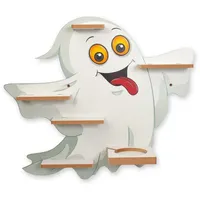 Kreative Feder Kinderregal MUSIKBOX-REGAL Fröhlicher Geist, für TONIE-BOX und TONIES inkl. 40 Metallplättchen weiß